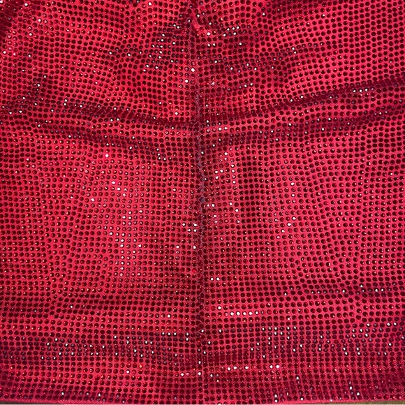 -Sherri Hill- Ruby Red Sparkle Cocktail Dress Style 53536 - Picture 8 of 9